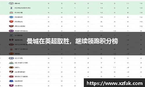 曼城在英超取胜，继续领跑积分榜